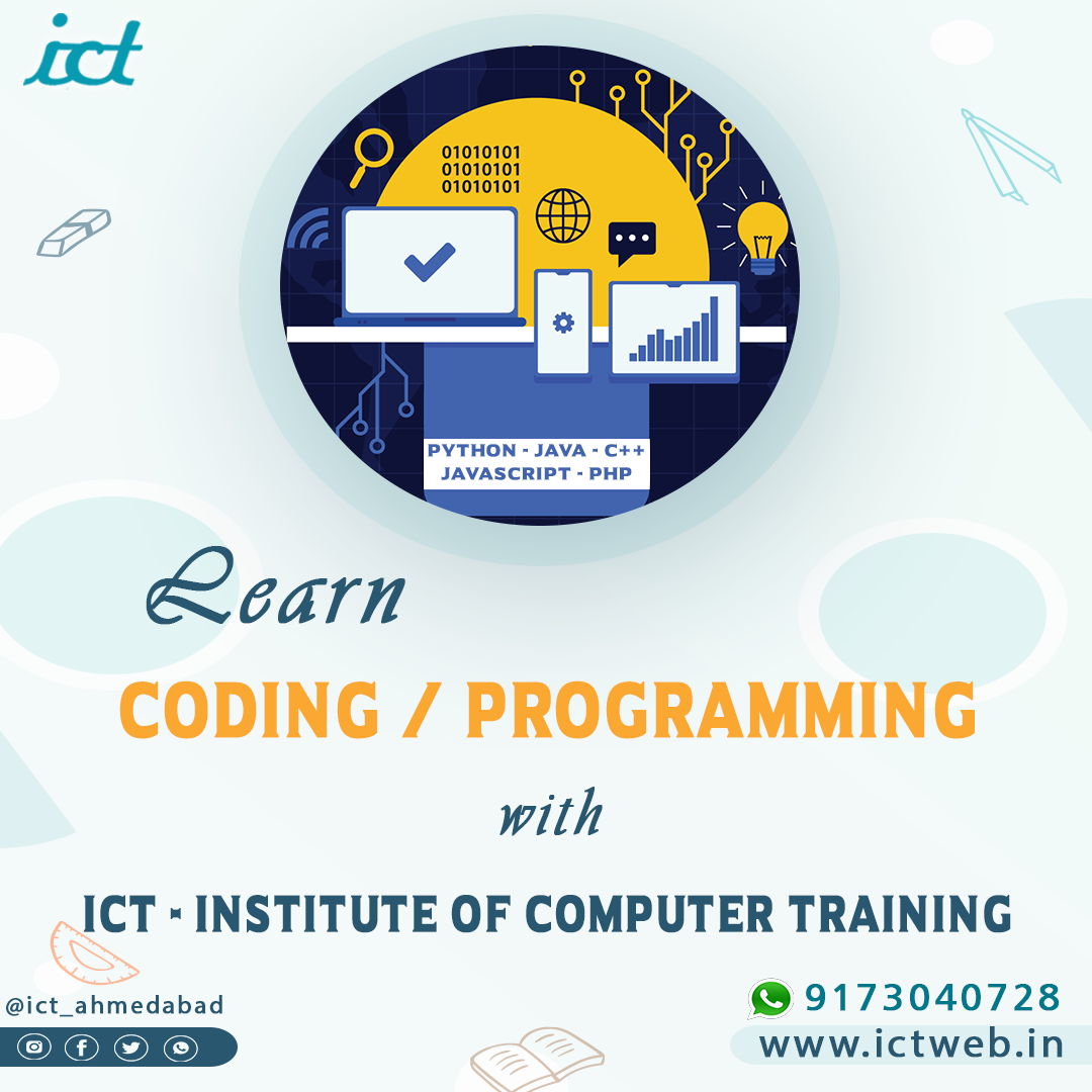 Coding Programming Course Training in Shilaj Ahmedabad by ICT