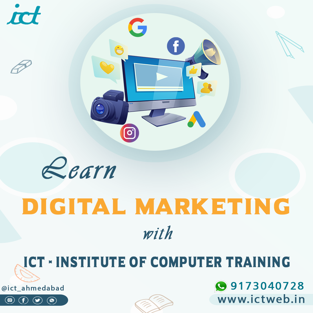 Digital Marketing Course Training in Shilaj Ahmedabad by ICT